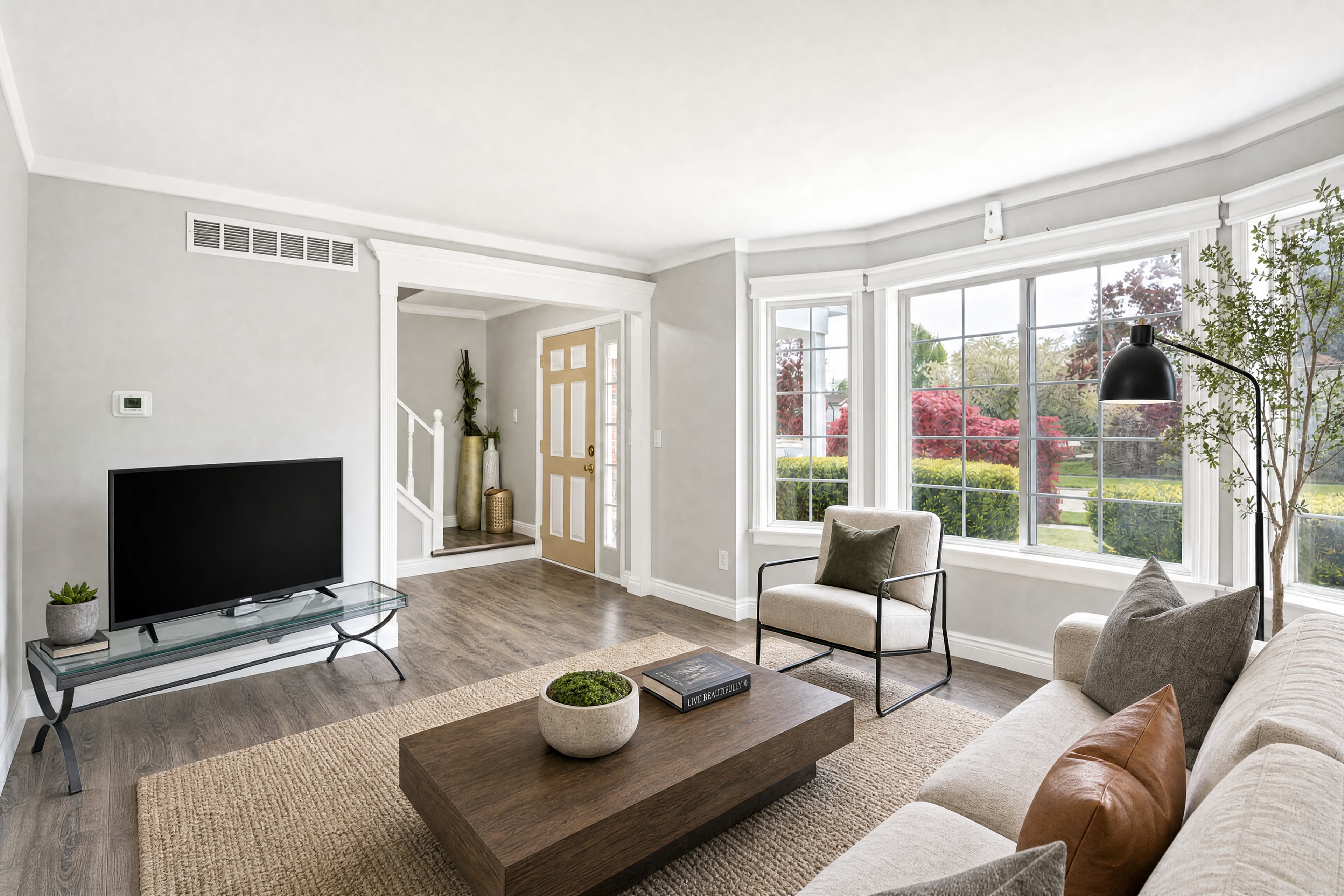 Same room staged in Modern style — angle 03, after